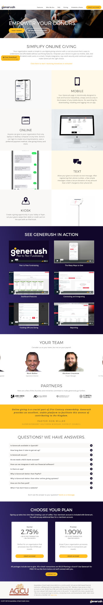 generush.org home page design